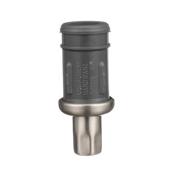 Picture of 1-1/2" Round Stainless Steel Clad Thermoplastic Adjustable Hex Foot Insert