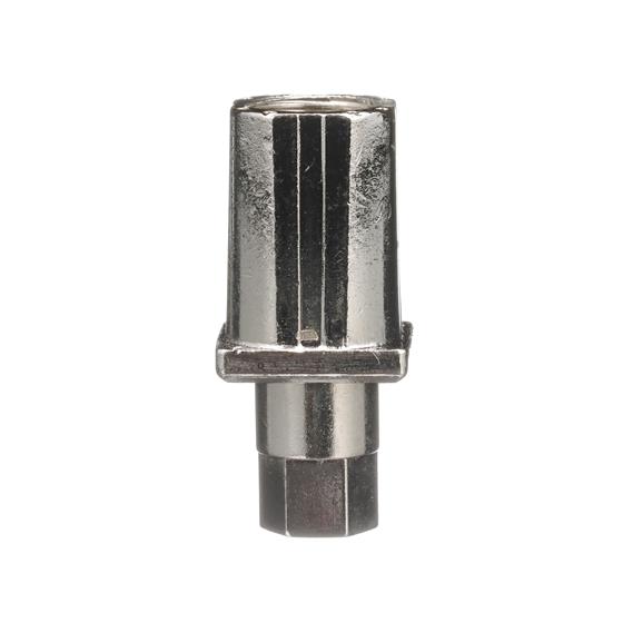 Picture of 1" Square Nickel Plated Zinc Die Cast Adjustable Hex Foot Insert