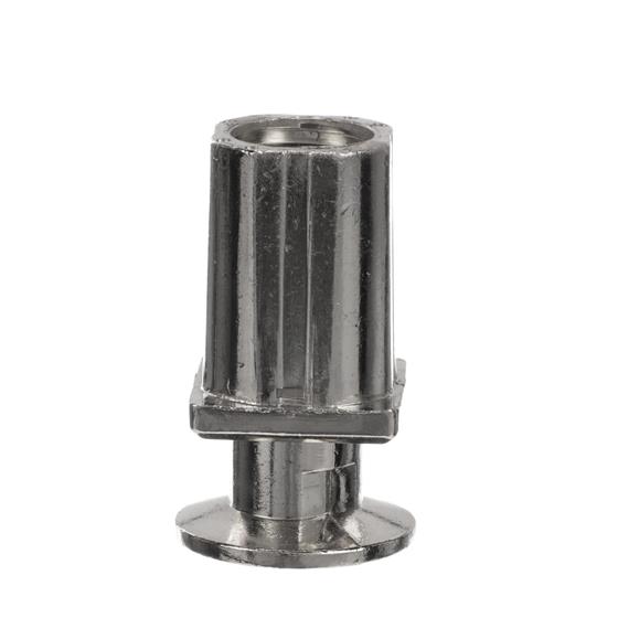 Picture of 1" Square Nickel Plated Zinc Die Cast Adjustable Flanged Foot Insert