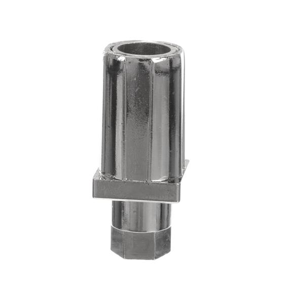 Picture of 1-1/4" Square Nickel Plated Zinc Die Cast Adjustable Hex Foot Insert