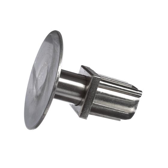 Picture of 1-1/2" Square Stainless Steel Clad Zinc Die Cast Adjustable Flanged Foot Insert