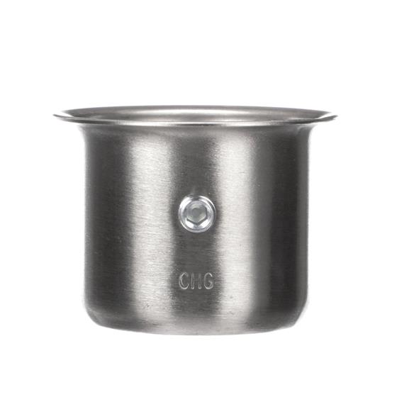 Picture of 1-5/8" x 1-3/4" H Stainless Steel Leg Socket With Flanged Top