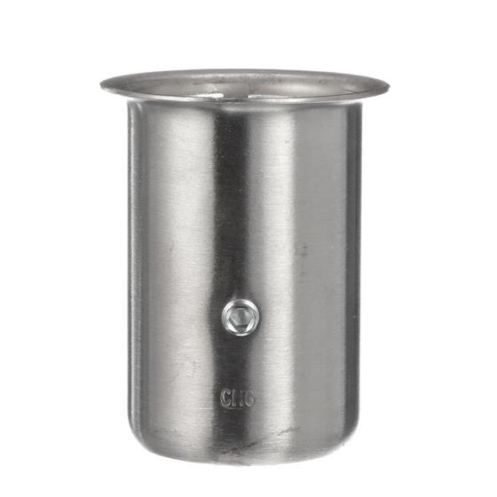 Picture of 1-5/8" x 3-1/4" H Stainless Steel Leg Socket With Flanged Top