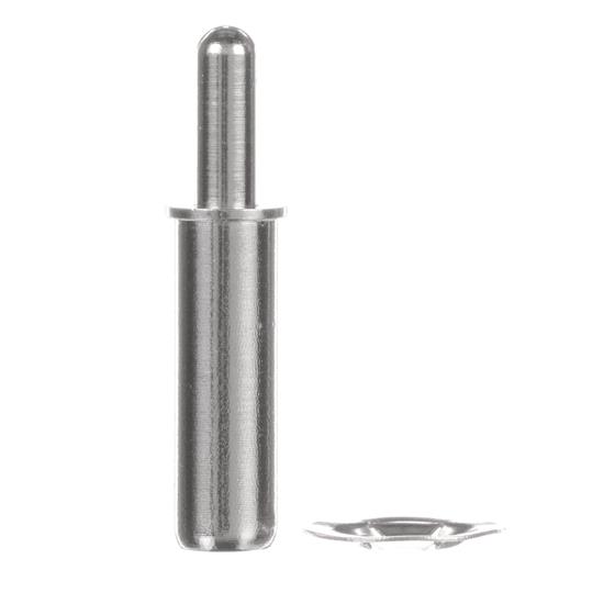 Picture of 5/16" OD x 1-1/2" L Chrome Plated Brass Spring Loaded Guide Pin with Speed Nut