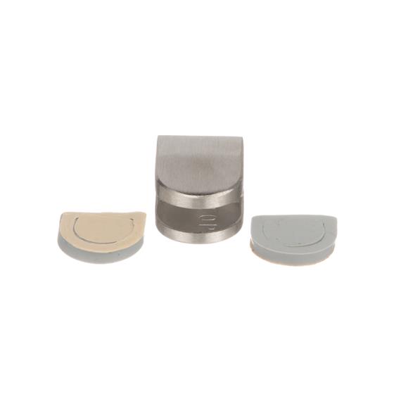 Picture of Stainless Steel Top Glass Clamp with Gaskets for 1/4" Glass