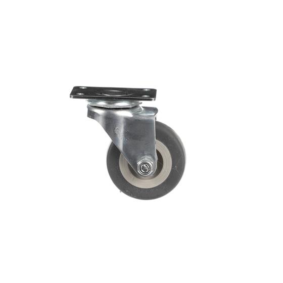 Picture of Standard Duty 1-3/16" x 2" Plate Caster With 2" Gray Rubber Wheel