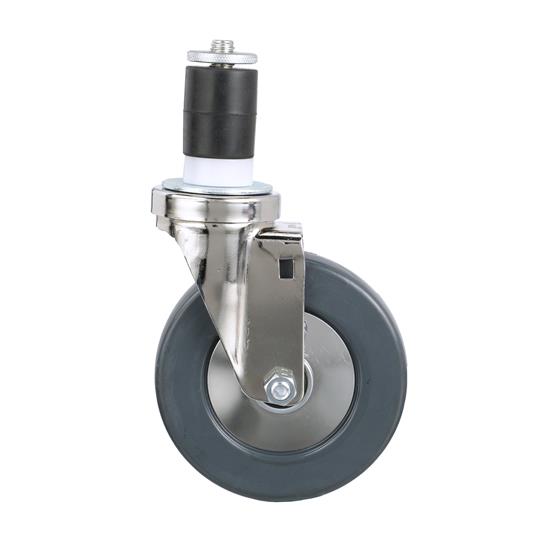 Picture of Medium Duty 1-1/2" Expanding Stem Caster With 5" Gray Rubber Wheel