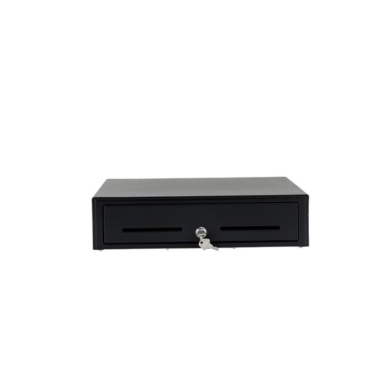 Picture of Black Powder Coated Steel Cash Drawer with Removable Currency Tray