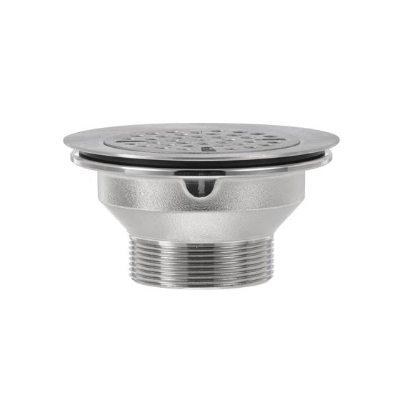 Picture of Encore® Brass Free Flow Drain 3-1/8" Sink Opening 2" Outlet with Stainless Steel Flat Strainer