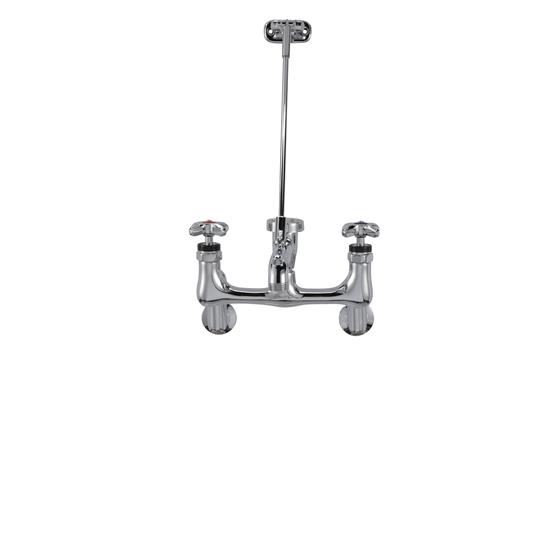 Picture of Encore® 8" OC Wall Mount Service Sink Faucet Ceramic Valves with Offset Supply and Cross Handles