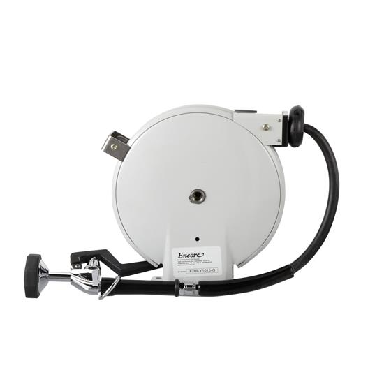 Picture of Encore® Hose Reel with 15 ft. Hose, Open Powder Coated Reel Assembly, 3/8" NPT Inlet and 3.3 gpm Spray Valve