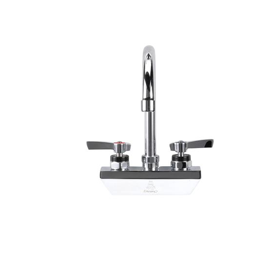 Picture of Encore 4" OC Wall Mount Faucet Ceramic Valves with 6" Swivel Gooseneck Spout, Retail Packaging