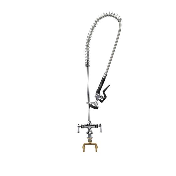 Picture of Encore Single Hole Deck Mount Pre Rinse Assembly with Ceramic Valves and Wall Bracket