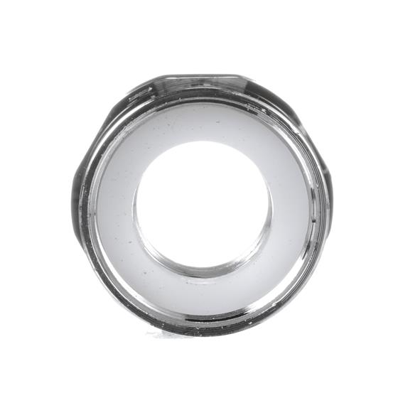 Picture of Brass Chrome Plated Swivel to Rigid Spout Adapter Retail Packaging