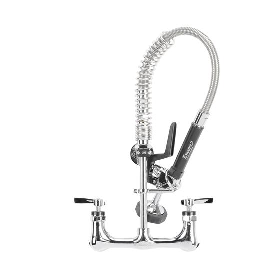 Picture of Encore® 8" OC Brass Chrome Plated Mini Pre-Rinse Assembly with Wall Bracket