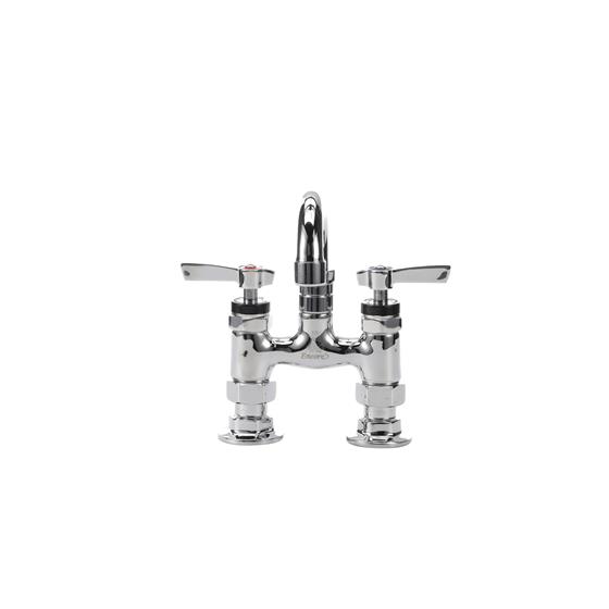 Picture of Encore® 4" OC Brass Chrome Plated Elevated Deck Mount Faucet with 6" Swivel Spout