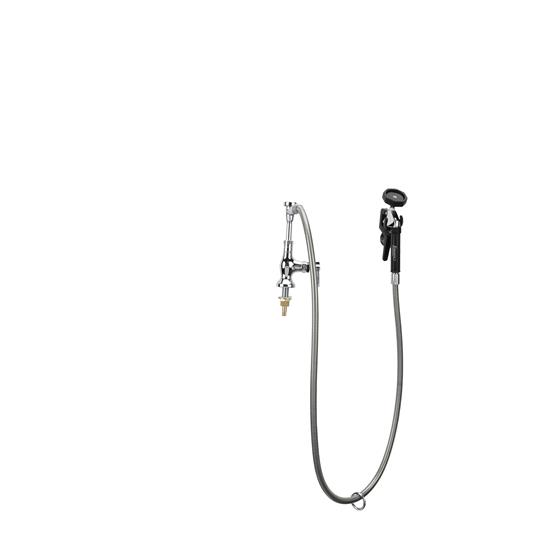 Picture of Encore® Brass Chrome Plated Single Deck Mount Utility Spray Assembly with Vacuum Breaker