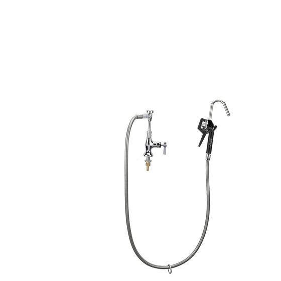 Picture of Encore® Brass Chrome Plated Single Deck Mount Pot Filler Assembly with Vacuum Breaker