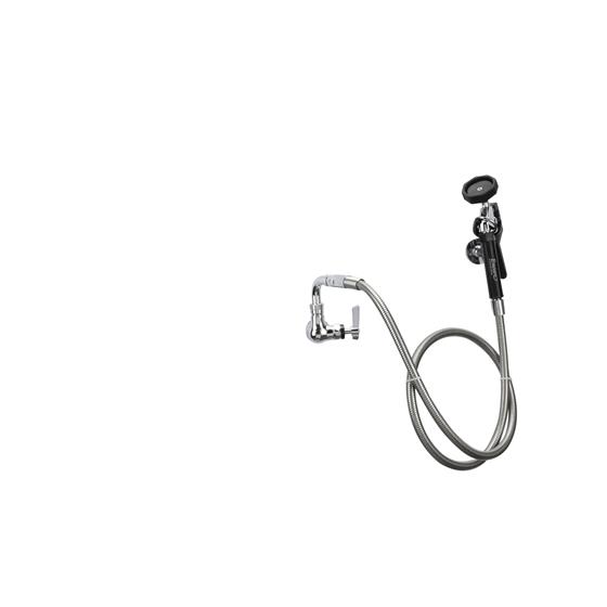 Picture of Encore®  Brass Chrome Plated Single Wall Mount Utility Spray Assembly with 72" Hose