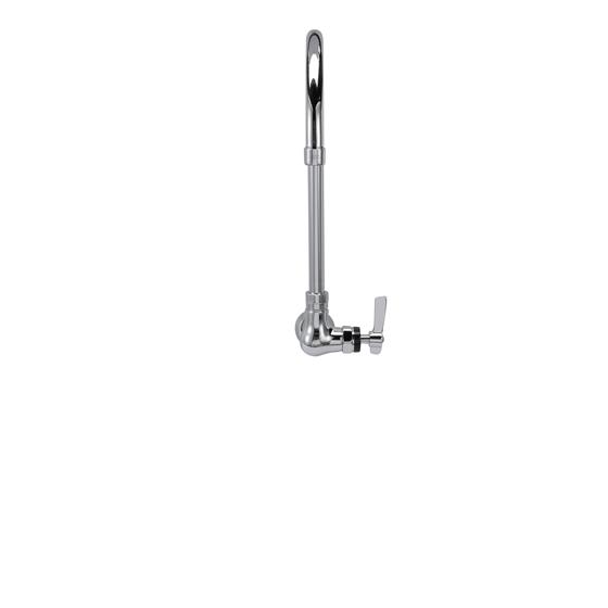 Picture of Encore® Brass Chrome Plated Single Wall Mount Faucet with 8-1/2" Swivel Gooseneck Spout