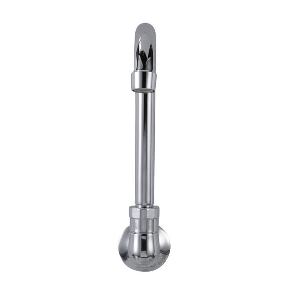 Picture of Encore® Brass Chrome Plated Wall Mount Spout Base with 3-1/2" Rigid Gooseneck Spout