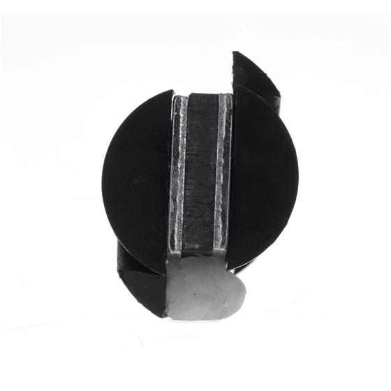 Picture of Black Polypropylene Snap-In Round Magnetic Cabinet Catch