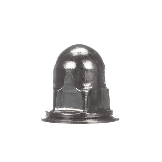 Picture of #10-24 x 1/2" H Bright Nickel Plated Steel Domed Combination Locknut