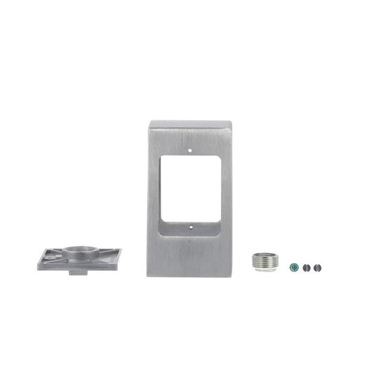 Picture of Brushed Aluminum Double Faced Pedestal Outlet Box