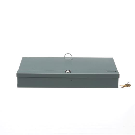Picture of Grey Powder Coated Steel  Currency Tray and Cover