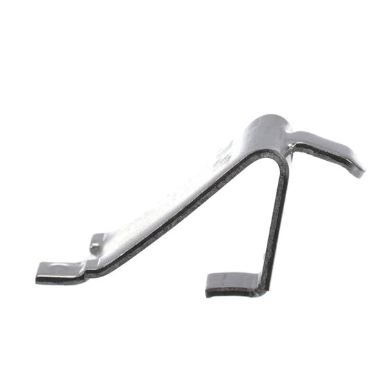 Picture of 3/4" W Stainless Steel Snap-In Shelf Support Clip With 1/2" H Tab For Heavy Duty Square Pilaster