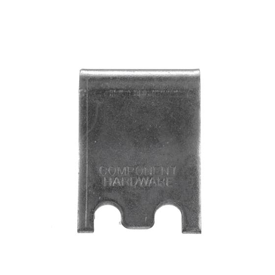 Picture of 7/8" W Zinc Plated Steel Snap-In Shelf Support Clip With 1/4" H Tab