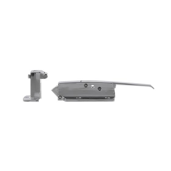 Picture of 3/4 to 1-5/8" Offset Polished Chrome Walk-In Cooler Door Safety Latch with Strike