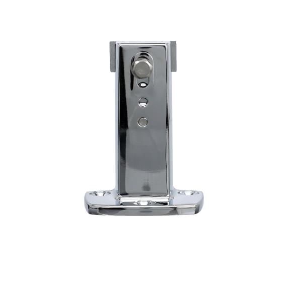 Picture of 1-5/8" To 2-1/2" Polished Chrome Adustable Strike For W19 Series Walk-In Cooler Door Safety Latch