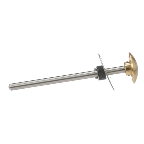 Picture of Stainless Steel Surface Mount Inside Safety Release With Brass Knob For 6" Door Thickness