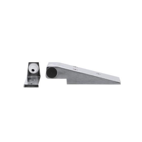 Picture of 8-1/4" L Satin Chrome Flush Offset Cam-Rise Walk-In Door Hinge
