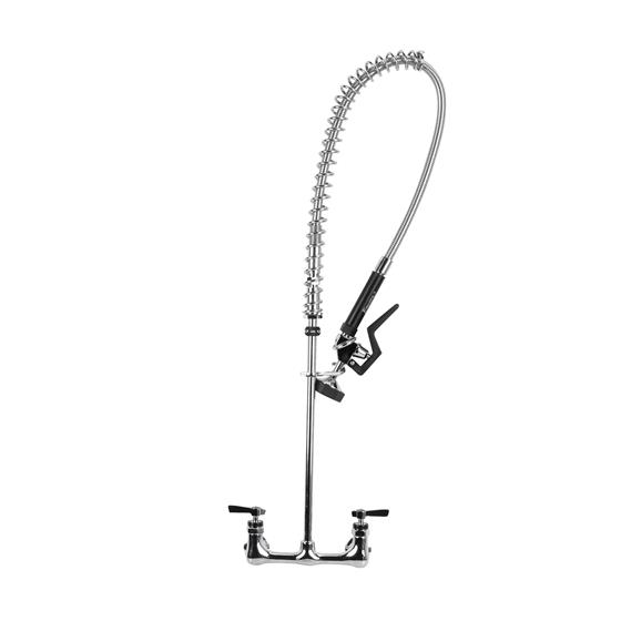 Picture of Encore® 8" OC. Brass Chrome Plated Wall Mount Pre Rinse Assembly with Wall Bracket and 72" Hose