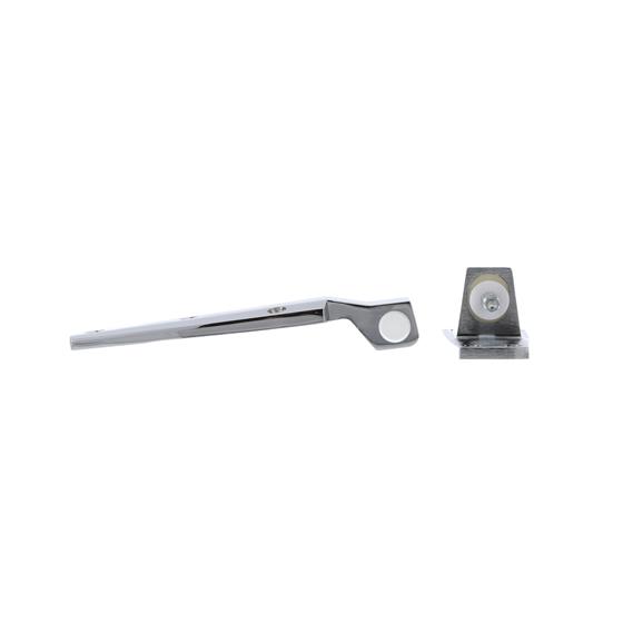 Picture of 1-3/4" Offset Satin Chrome Cam-Rise Walk-In Door Hinge With Spring Assist