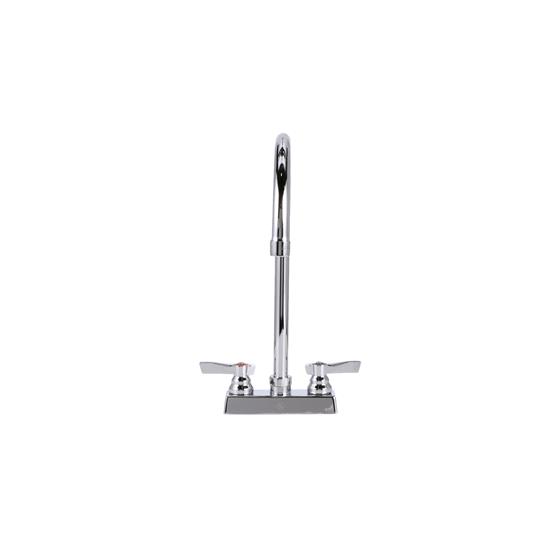 Picture of TOP-LINE® 4" OC Deck Mount Faucet Ceramic Valves with 8" Swivel Gooseneck Spout