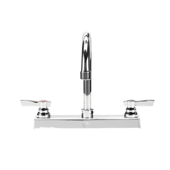 Picture of TOP-LINE® 8" OC Deck Mount Faucet Ceramic Valves with 6" Swivel Gooseneck Spout