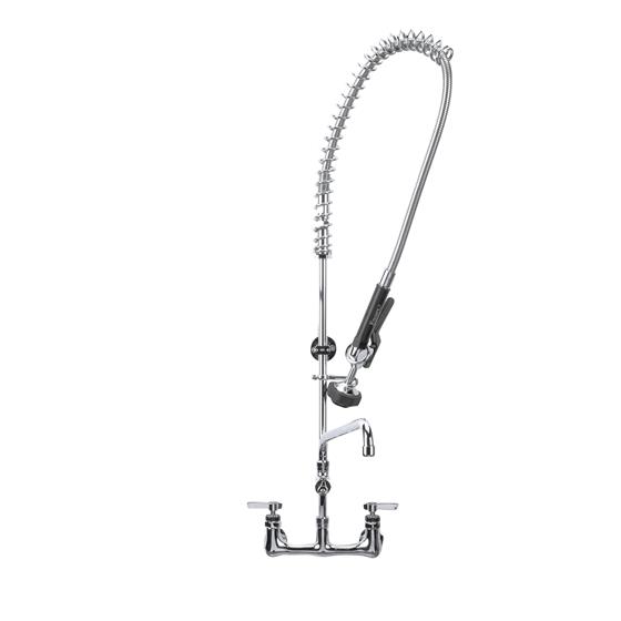 Picture of Encore® 8" OC Wall Mount Easy Installation Pre-Rinse Assembly with 1.05 gpm PowerPulse™ Utility Spray and 12" Add-On Faucet