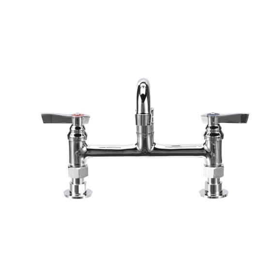 Picture of TOP-LINE® 8" OC Elevated Bridge Deck Mount Faucet Ceramic Valves with 6" Swivel Spout, Retail Packaging