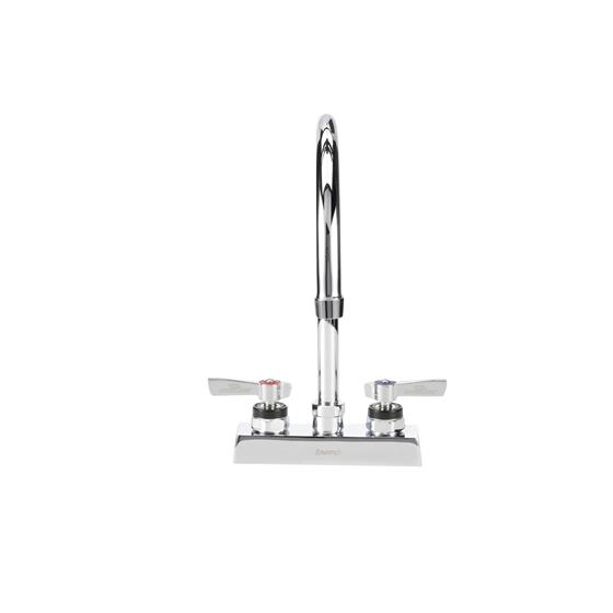 Picture of Encore 4" OC Deck Mount Faucet Ceramic Valves with 8-1/2" Rigid Gooseneck Spout