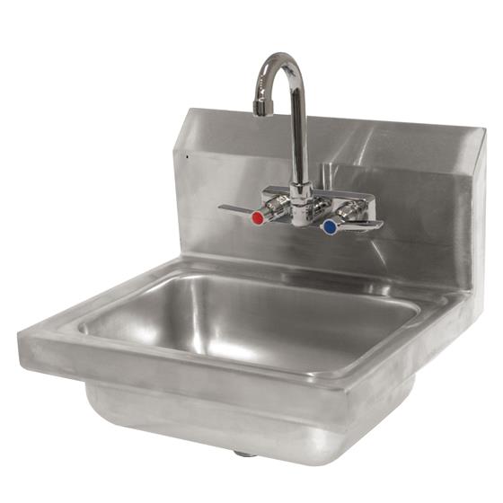 Picture of Stainless Steel Bar Sink, 20ga, 10"x14"x5" With Faucet, Drain & Bracket