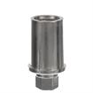 Picture of 1-1/4" Round Nickel Plated Zinc Die Cast Adjustable Hex Foot Insert