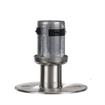 Picture of 1-5/8" Round Stainless Steel Clad Zinc Die Cast Adjustable Flanged Foot Insert With Mounting Holes