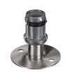 Picture of 1-5/8" Round Stainless Steel Clad Zinc Die Cast Adjustable Flanged Foot Insert With Mounting Holes