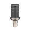 Picture of 1-1/2" Round Stainless Steel Clad Thermoplastic Adjustable Hex Foot Insert