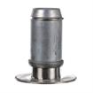 Picture of 2" Round Stainless Steel Clad Zinc Die Cast Adjustable Flanged Foot Insert With Mounting Holes