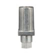 Picture of 1-1/4" Square Natural Finish Zinc Die Cast Adjustable Hex Foot Insert