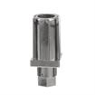 Picture of 1-1/4" Square Nickel Plated Zinc Die Cast Adjustable Hex Foot Insert